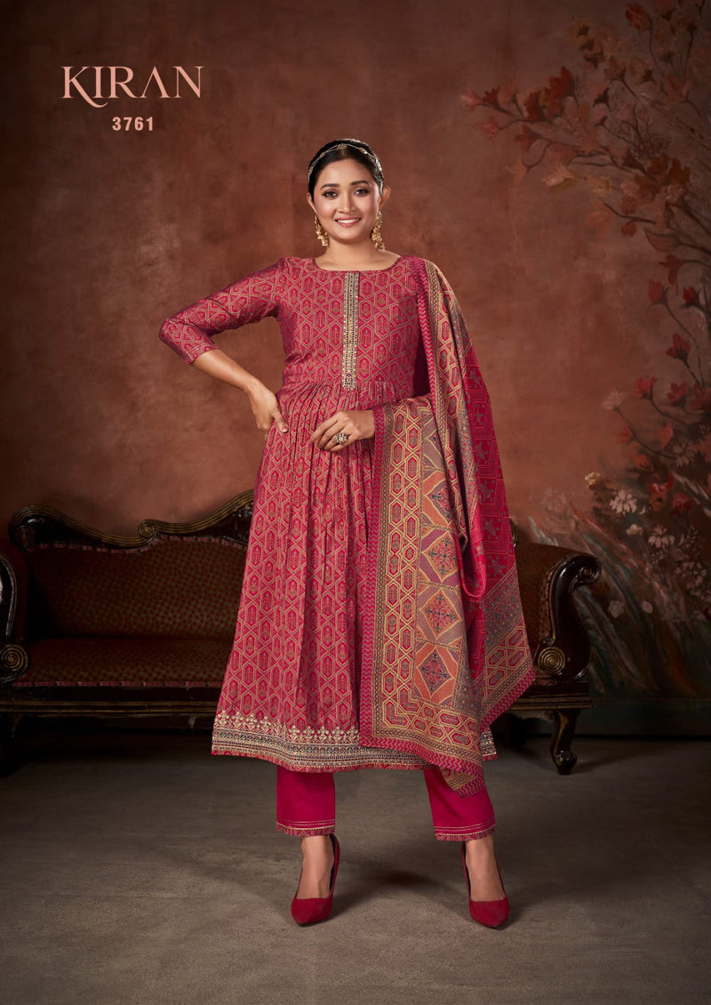 Rang Kiran Muslin Foil Print With Sequence Designer Work Suits