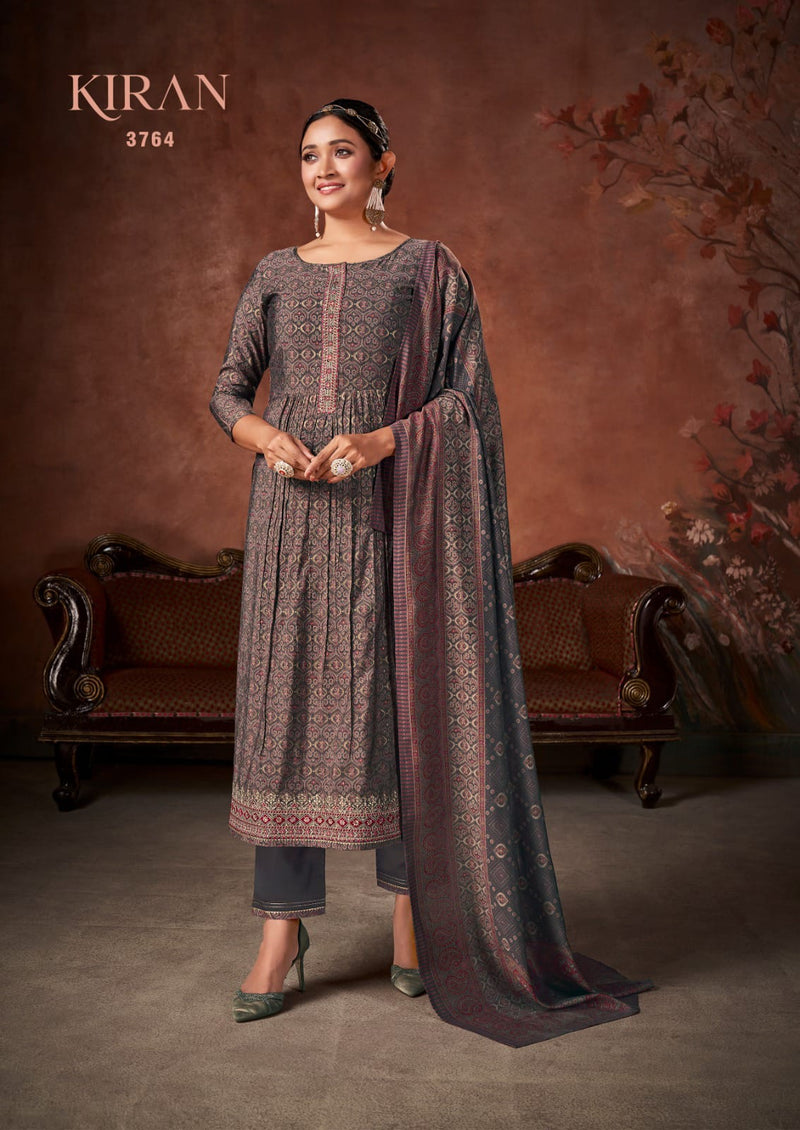 Rang Kiran Muslin Foil Print With Sequence Designer Work Suits