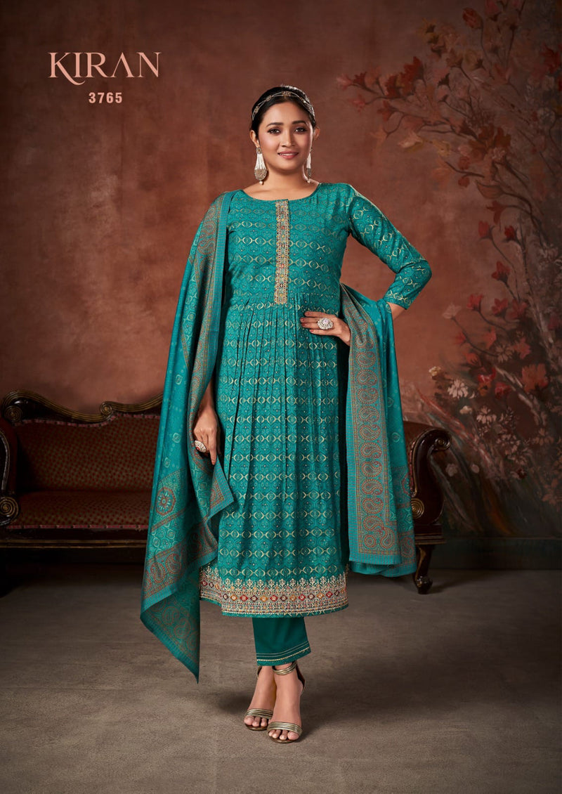 Rang Kiran Muslin Foil Print With Sequence Designer Work Suits