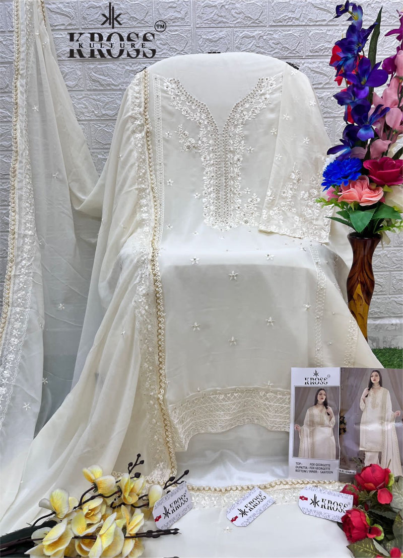 Kross Kulture Kk 48 Georgette With Embroidery Work Pakistani Suits