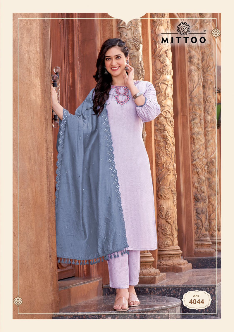 Mittoo Kohinoor Vol 3 Viscose handwork And Embroidery Work Fancy Kurti Collection