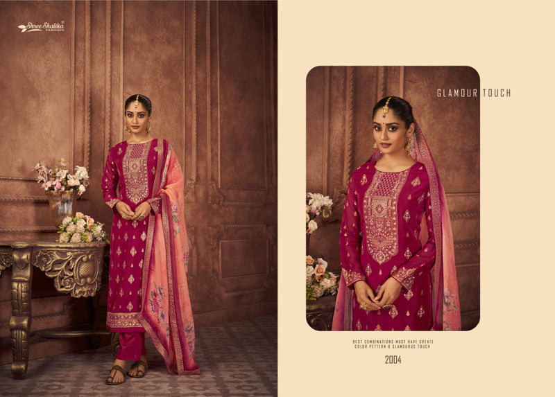 Mandakini Kuch Khaas Vol 2 Viscose Jacquard Organza Dyed Heavy Embroidery Fancy Partywear Salwar Kameez