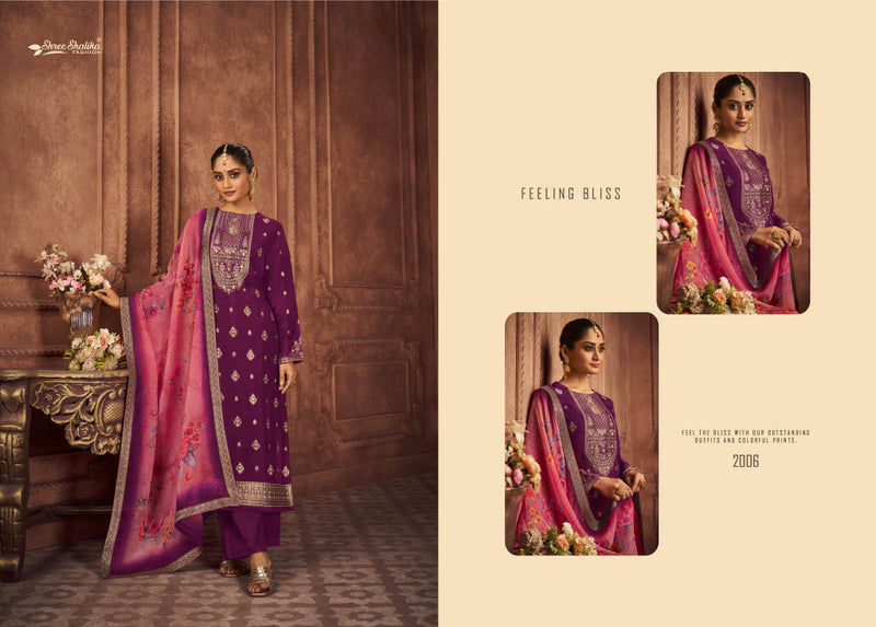 Mandakini Kuch Khaas Vol 2 Viscose Jacquard Organza Dyed Heavy Embroidery Fancy Partywear Salwar Kameez