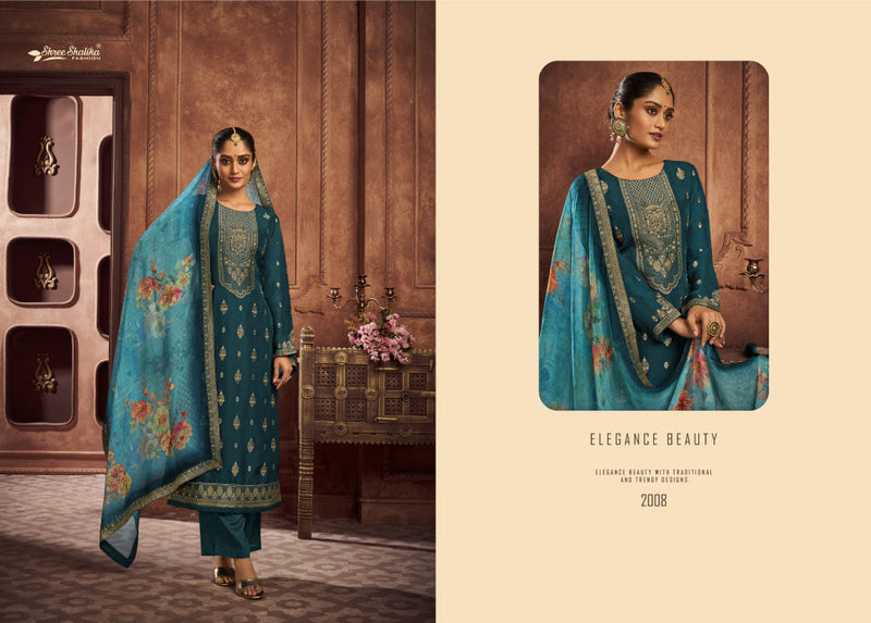 Mandakini Kuch Khaas Vol 2 Viscose Jacquard Organza Dyed Heavy Embroidery Fancy Partywear Salwar Kameez