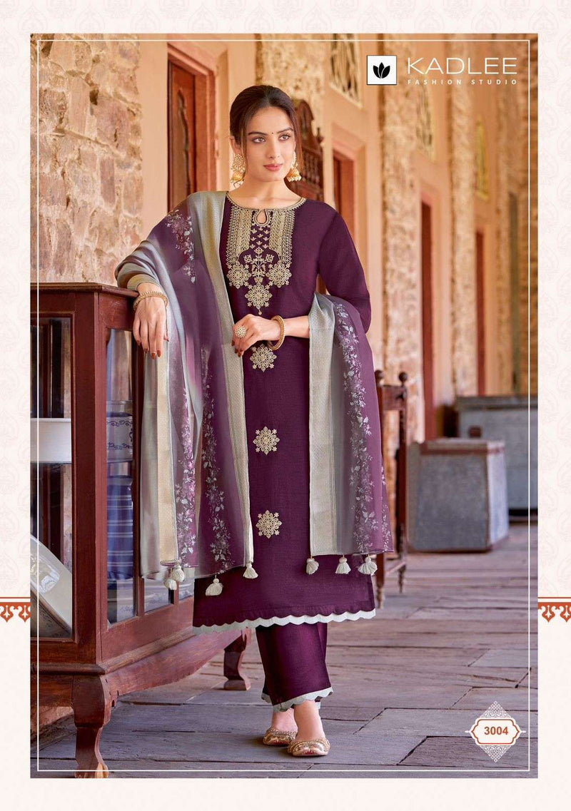Kadlee Fashion Heritage Viscose Weaving Designer Combo Set Kurti
