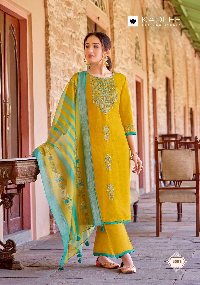Kadlee Fashion Heritage Viscose Weaving Designer Combo Set Kurti