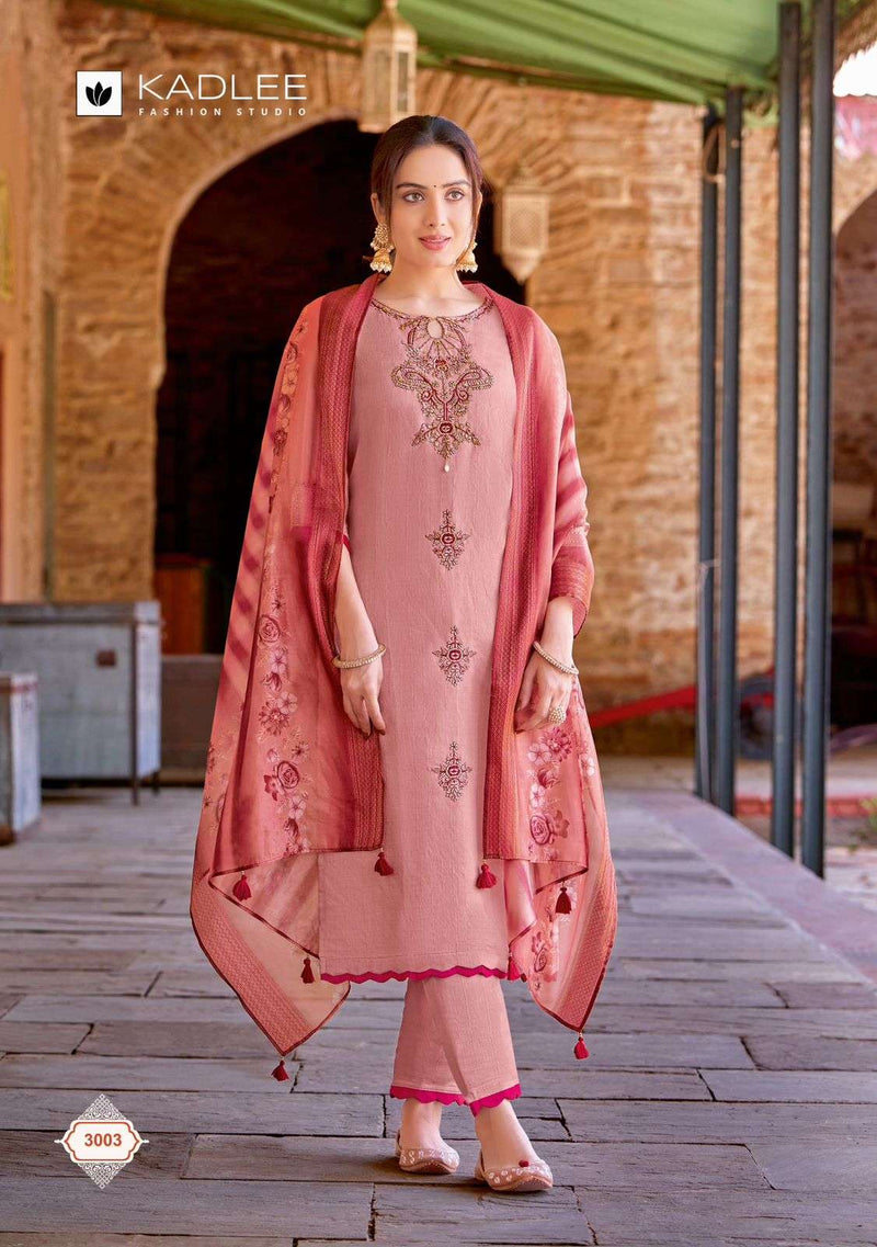 Kadlee Fashion Heritage Viscose Weaving Designer Combo Set Kurti