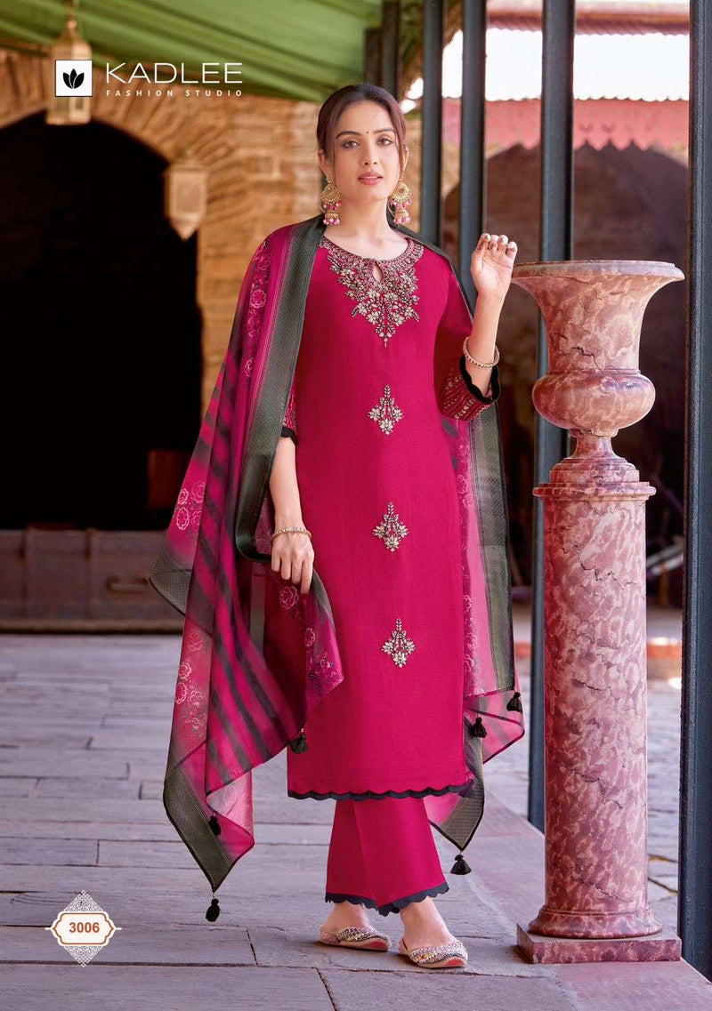 Kadlee Fashion Heritage Viscose Weaving Designer Combo Set Kurti