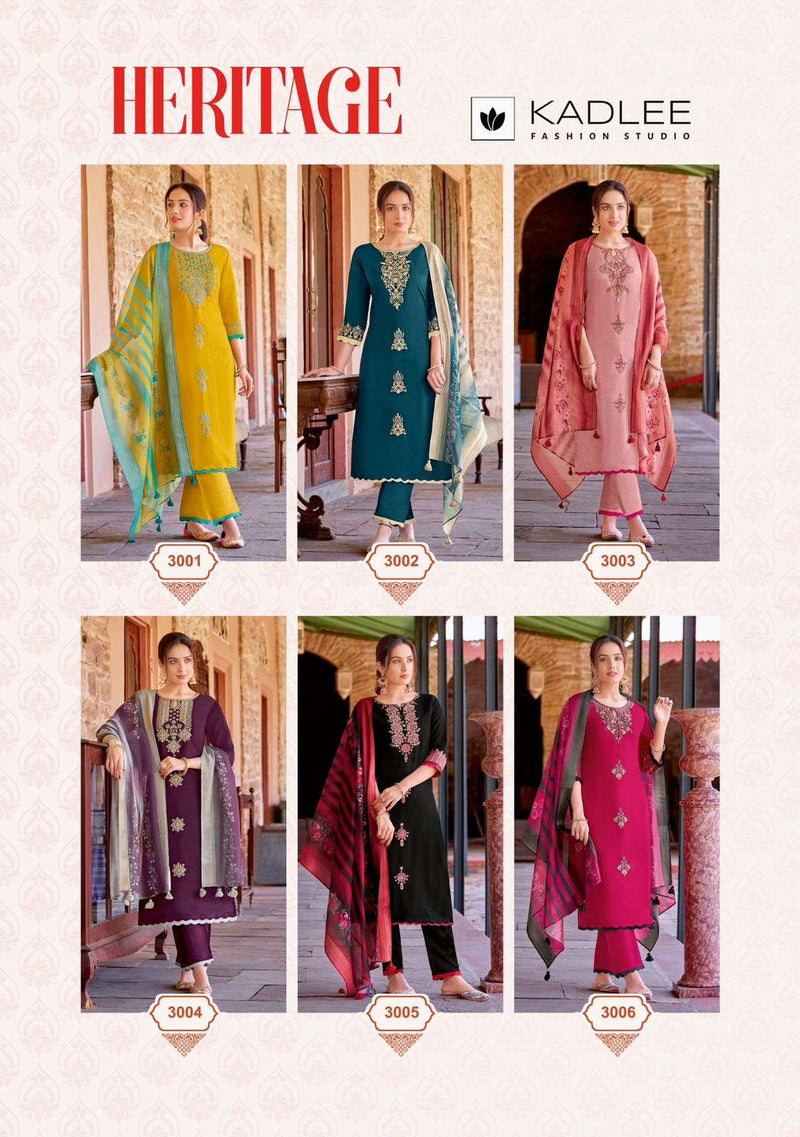 Kadlee Fashion Heritage Viscose Weaving Designer Combo Set Kurti