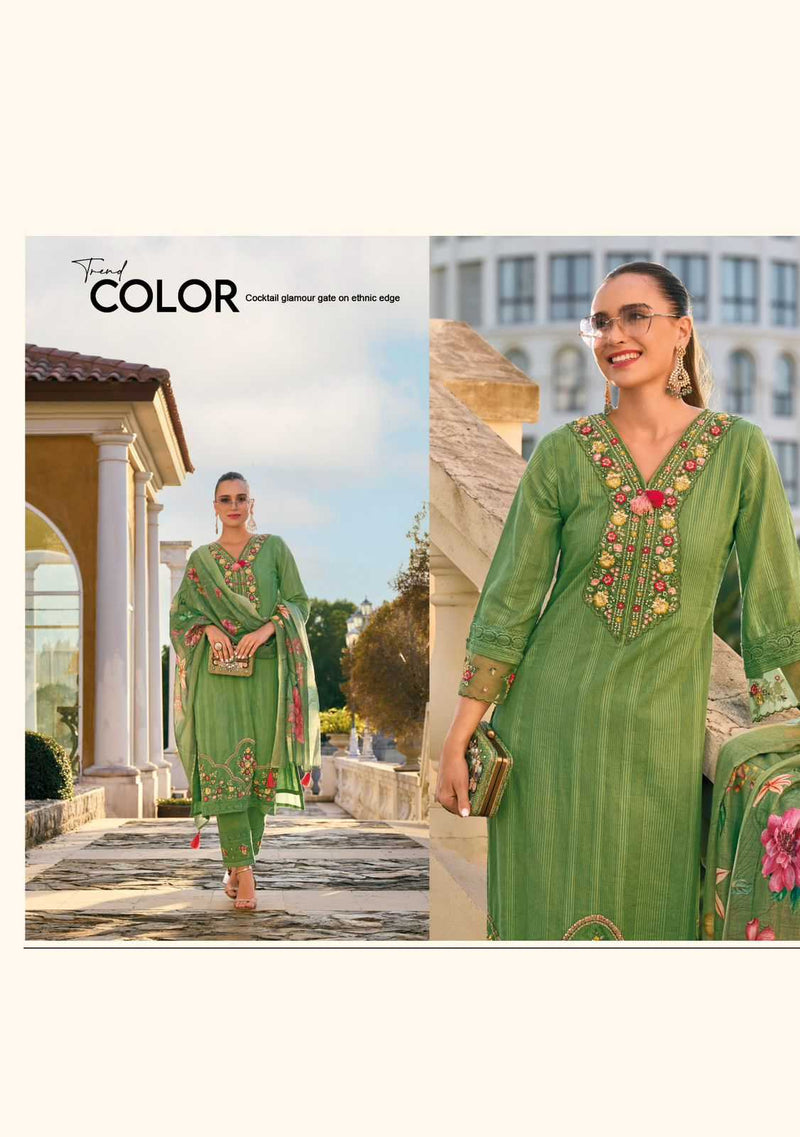 Kailee Fashion Begum Vol 5 Cotton Designer Fancy Hand Work Combo Set Of Kurti