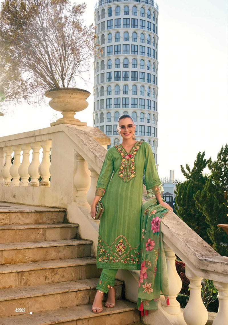 Kailee Fashion Begum Vol 5 Cotton Designer Fancy Hand Work Combo Set Of Kurti