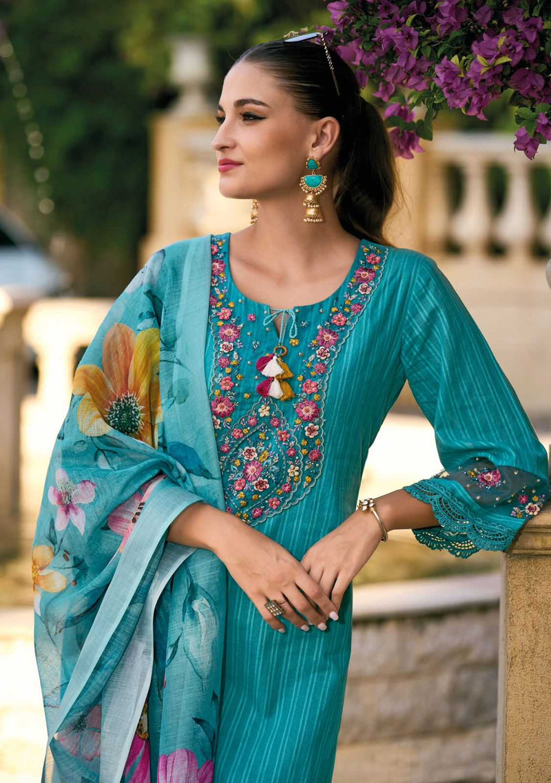 Kailee Fashion Begum Vol 5 Cotton Designer Fancy Hand Work Combo Set Of Kurti