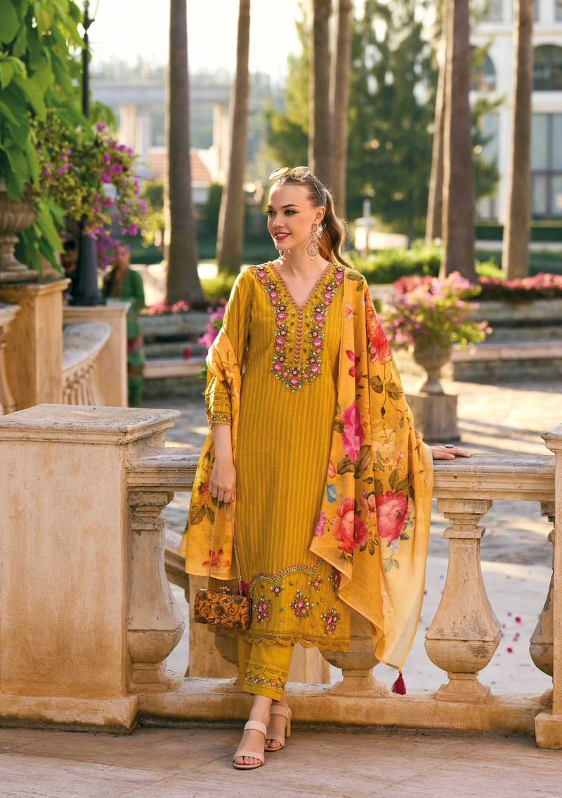 Kailee Fashion Begum Vol 5 Cotton Designer Fancy Hand Work Combo Set Of Kurti