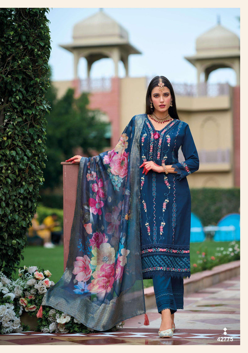 Kailee Fashion Naqsh Pure Viscose Silk Fancy Handwork Designer Kurti
