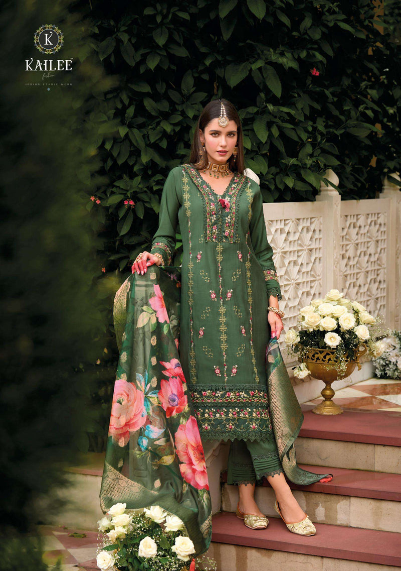 Kailee Fashion Naqsh Pure Viscose Silk Fancy Handwork Designer Kurti