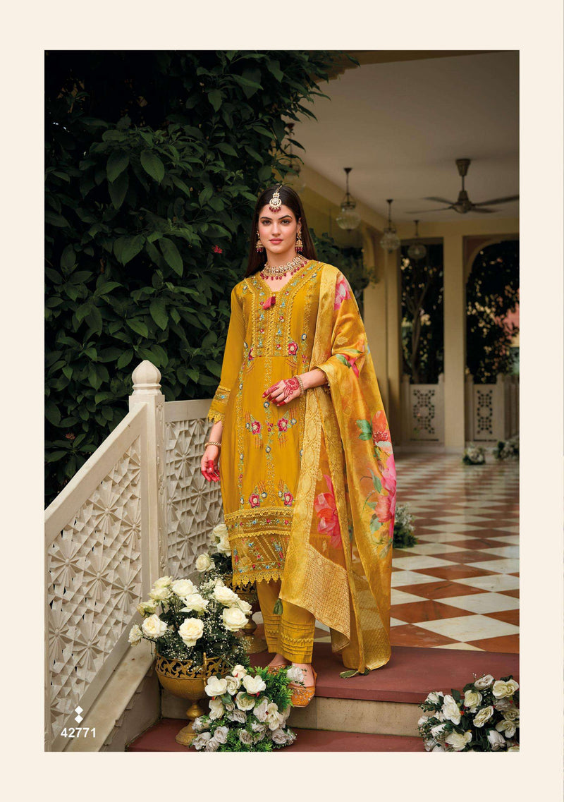 Kailee Fashion Naqsh Pure Viscose Silk Fancy Handwork Designer Kurti