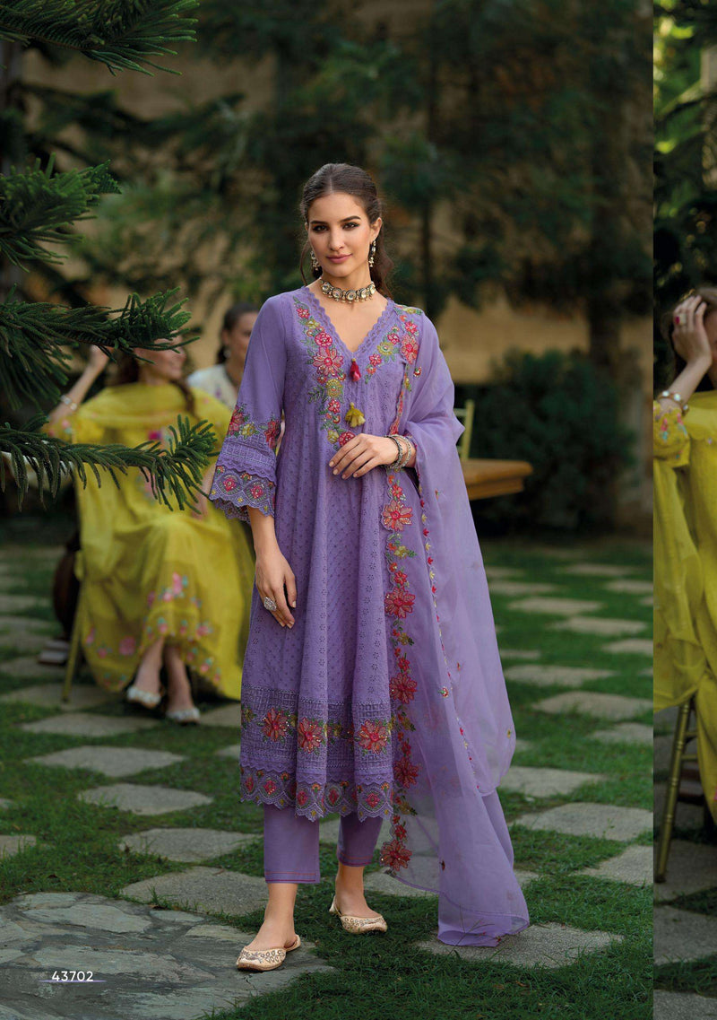 Kailee Fashion Nazm Pure Cotton Chikenkari Work Fancy Designer Kurti