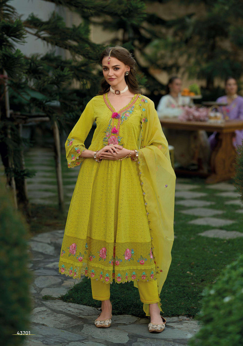 Kailee Fashion Nazm Pure Cotton Chikenkari Work Fancy Designer Kurti