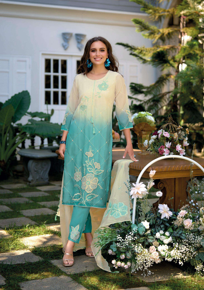 Kailee Fashion Suroor Cotton Designer Fancy Handwork Kurti