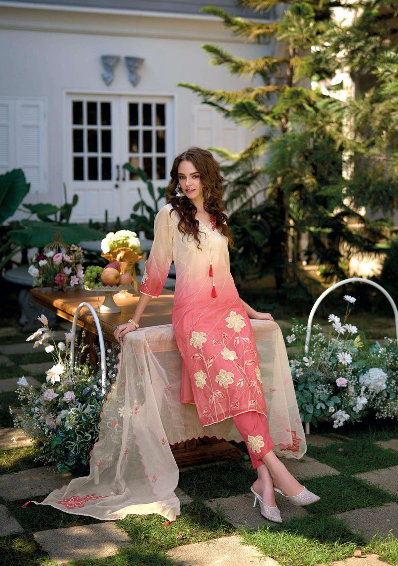 Kailee Fashion Suroor Cotton Designer Fancy Handwork Kurti