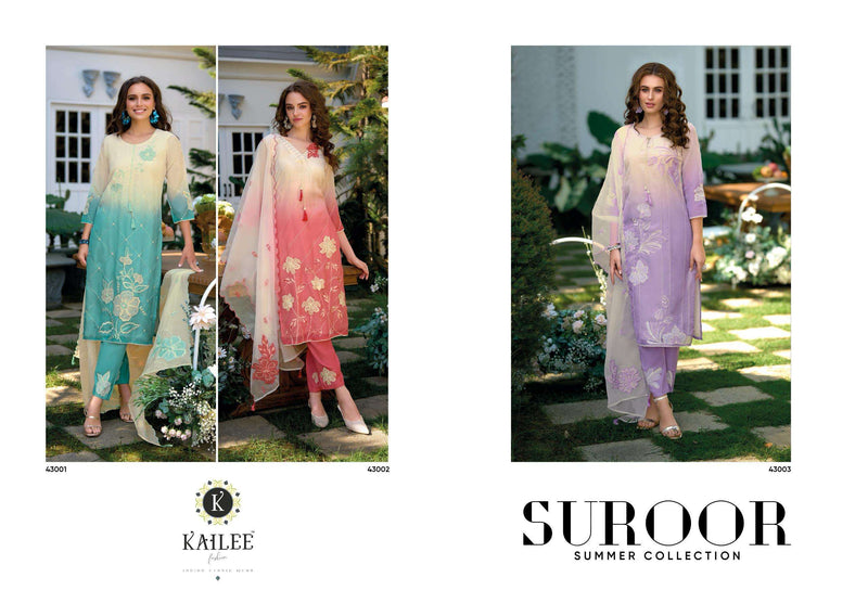 Kailee Fashion Suroor Cotton Designer Fancy Handwork Kurti