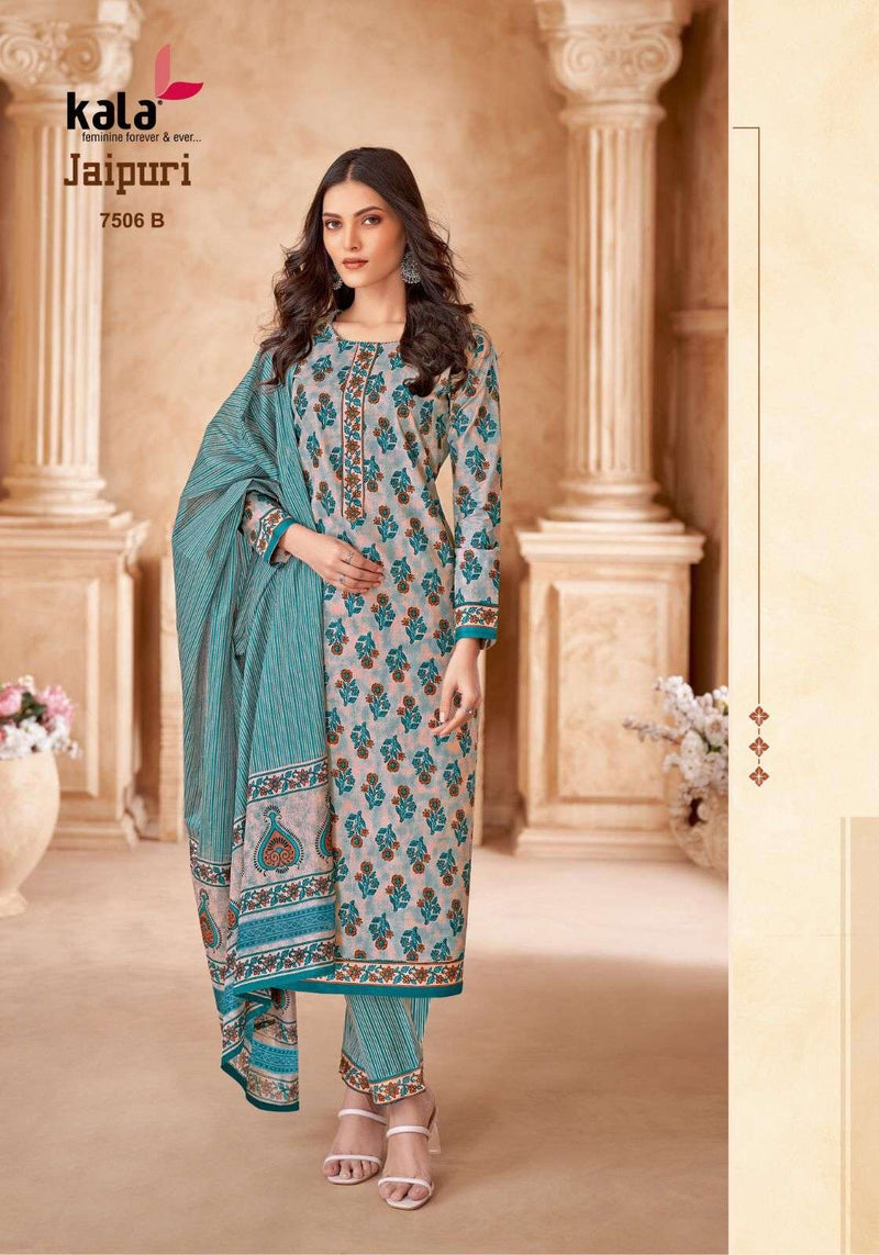 Kala Fashion Jaipuri Vol 7 Premium Cotton Fancy Salwar Kameez
