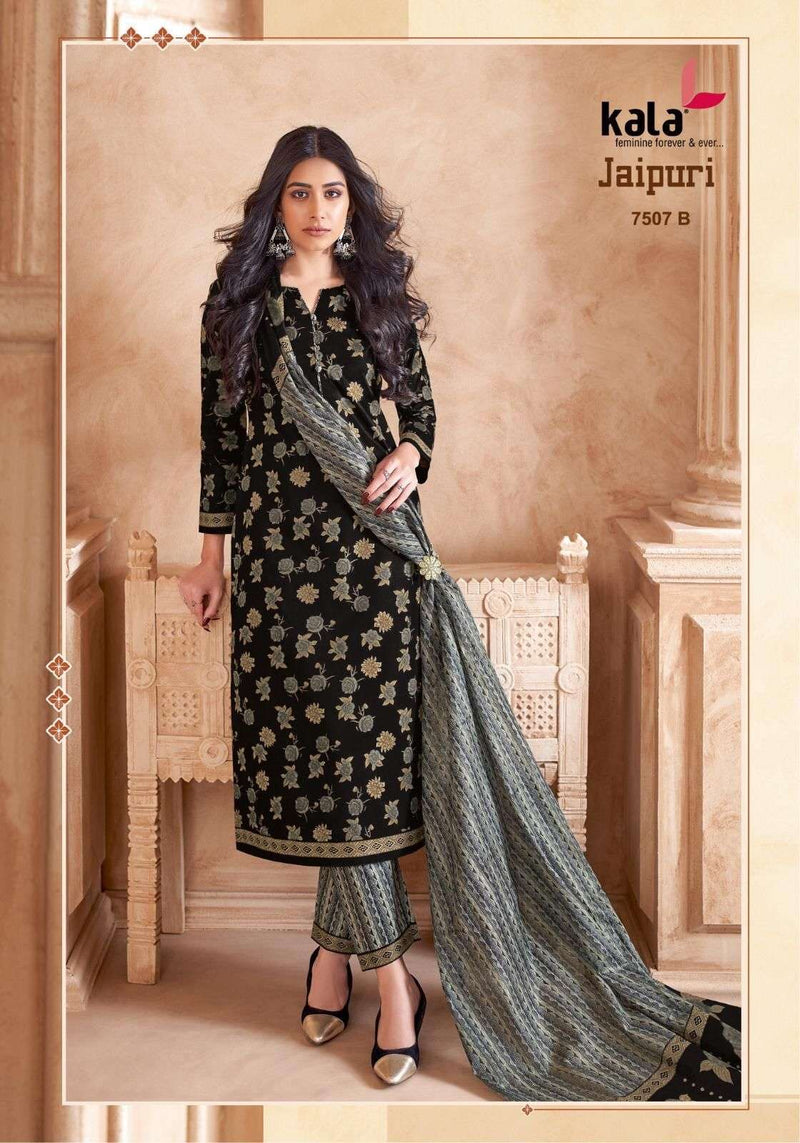 Kala Fashion Jaipuri Vol 7 Premium Cotton Fancy Salwar Kameez