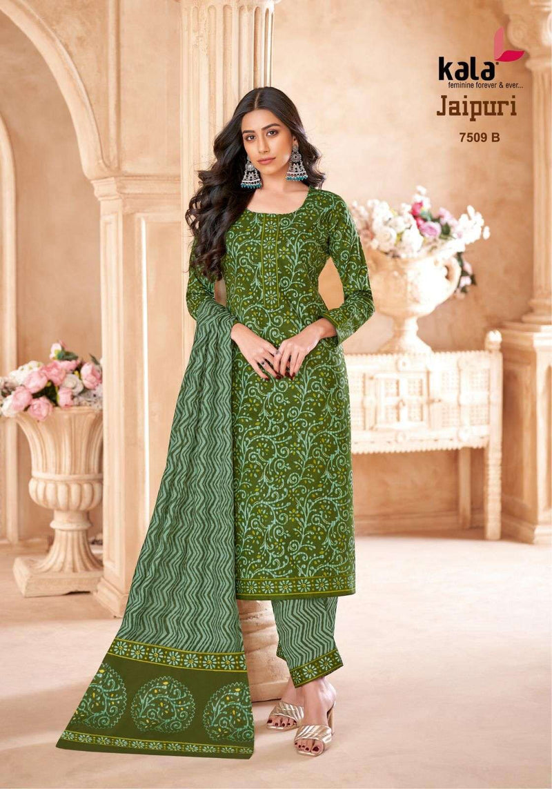 Kala Fashion Jaipuri Vol 7 Premium Cotton Fancy Salwar Kameez