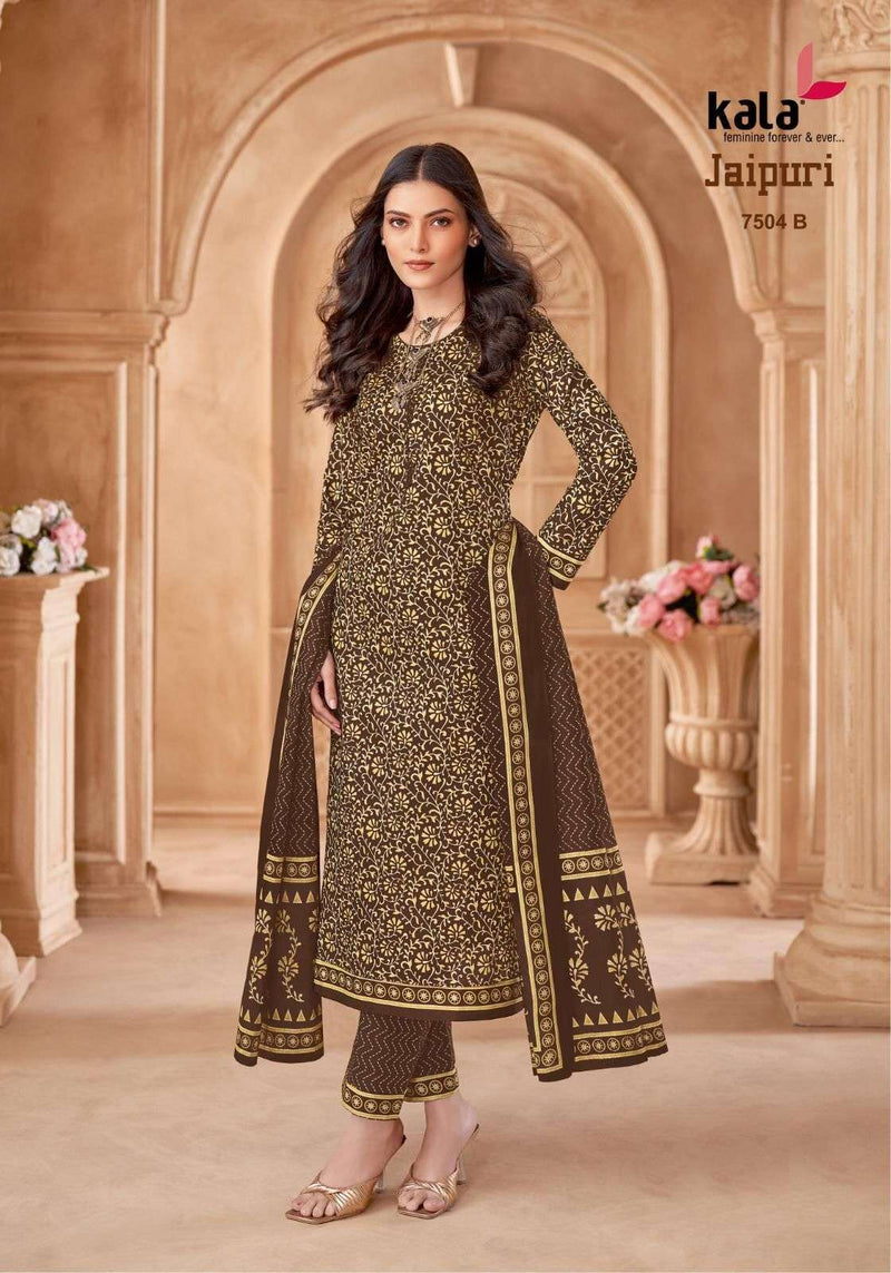 Kala Fashion Jaipuri Vol 7 Premium Cotton Fancy Salwar Kameez