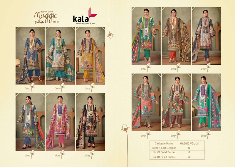 Kala Fashion Maggic Vol 21 Cotton Digital Karachi Printed Pakistani Designer Salwar Suit