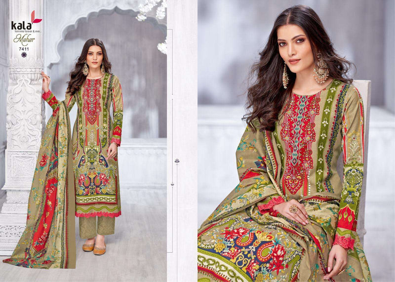 Kala Fashion Meher Vol 22 Premium Cotton Printed Karachi Printed Salwar Kameez