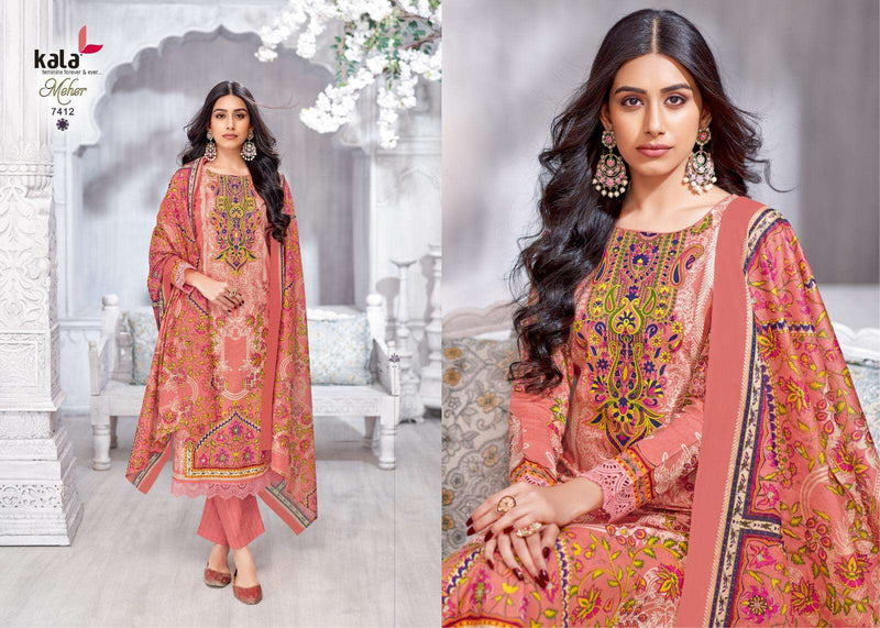Kala Fashion Meher Vol 22 Premium Cotton Printed Karachi Printed Salwar Kameez