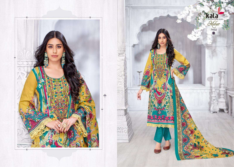 Kala Fashion Meher Vol 22 Premium Cotton Printed Karachi Printed Salwar Kameez
