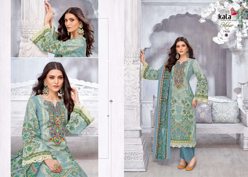 Kala Fashion Meher Vol 22 Premium Cotton Printed Karachi Printed Salwar Kameez