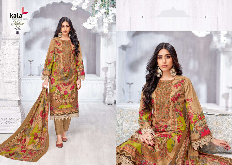 Kala Fashion Meher Vol 22 Premium Cotton Printed Karachi Printed Salwar Kameez