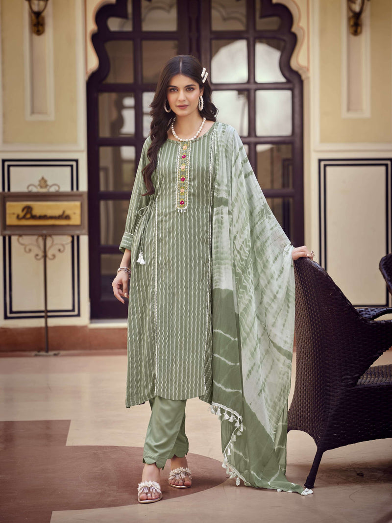 Karissa Merkee Viscose Designer Combo Set Of Kurti