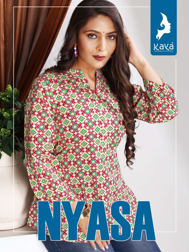 Kaya Nyasa Cotton Fancy Designer Daily Wear Western Short Set Of Tops