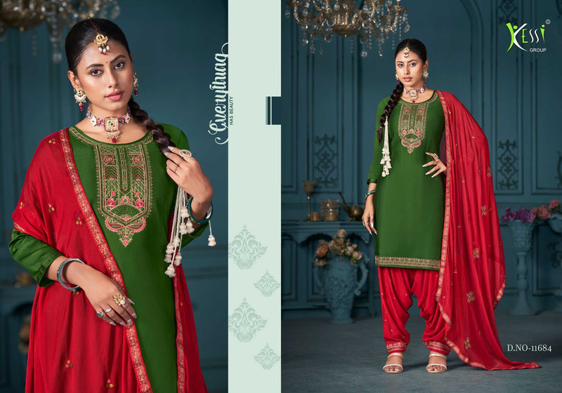 Kessi Patiala House Vol 99 Jam Silk Cotton Work With Editional Diamond Work Salwar Kameez