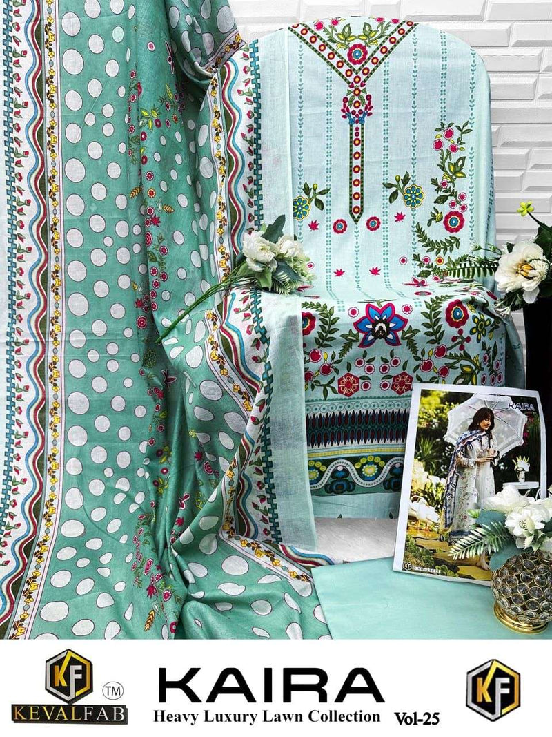 Keval Fab Kaira Vol 25 Pure Cotton Karachi Printed Salwar Kameez