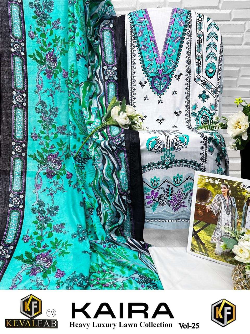 Keval Fab Kaira Vol 25 Pure Cotton Karachi Printed Salwar Kameez