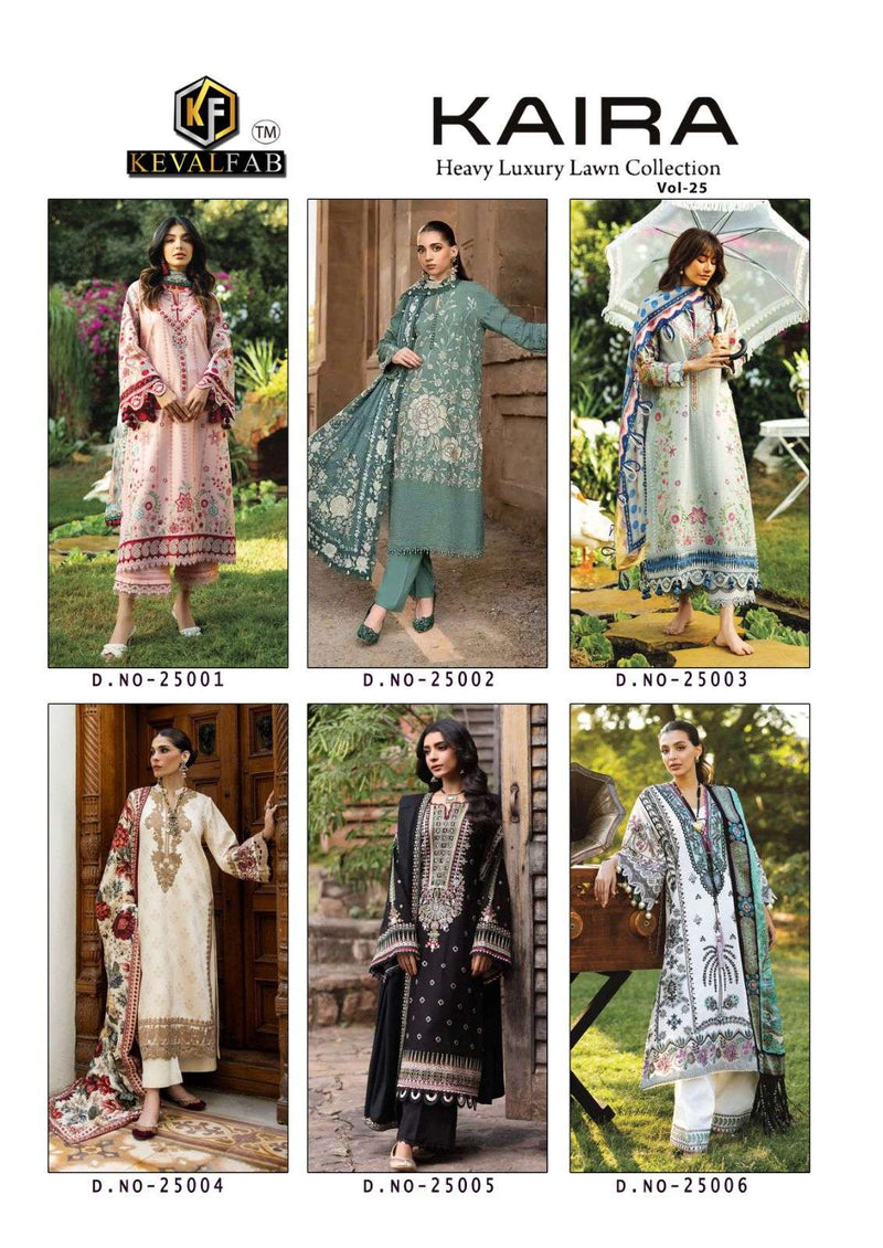 Keval Fab Kaira Vol 25 Pure Cotton Karachi Printed Salwar Kameez