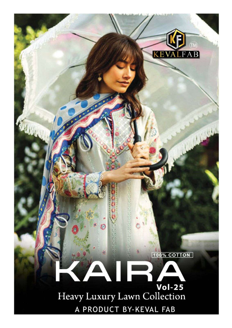 Keval Fab Kaira Vol 25 Pure Cotton Karachi Printed Salwar Kameez