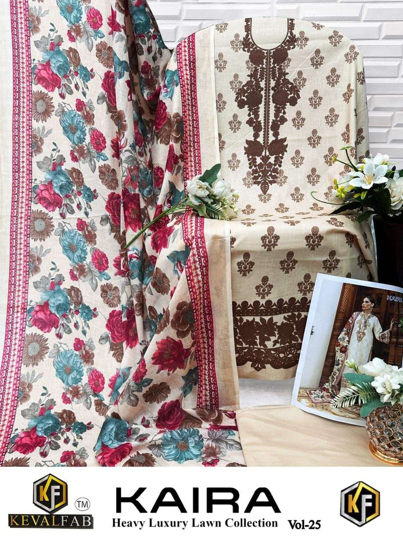 Keval Fab Kaira Vol 25 Pure Cotton Karachi Printed Salwar Kameez