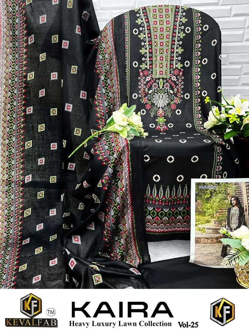 Keval Fab Kaira Vol 25 Pure Cotton Karachi Printed Salwar Kameez