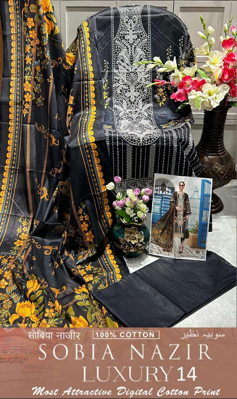 Keval Fab Sobia Nazir Vol 14 Cotton Digital Karachi Printed Salwar Kameez