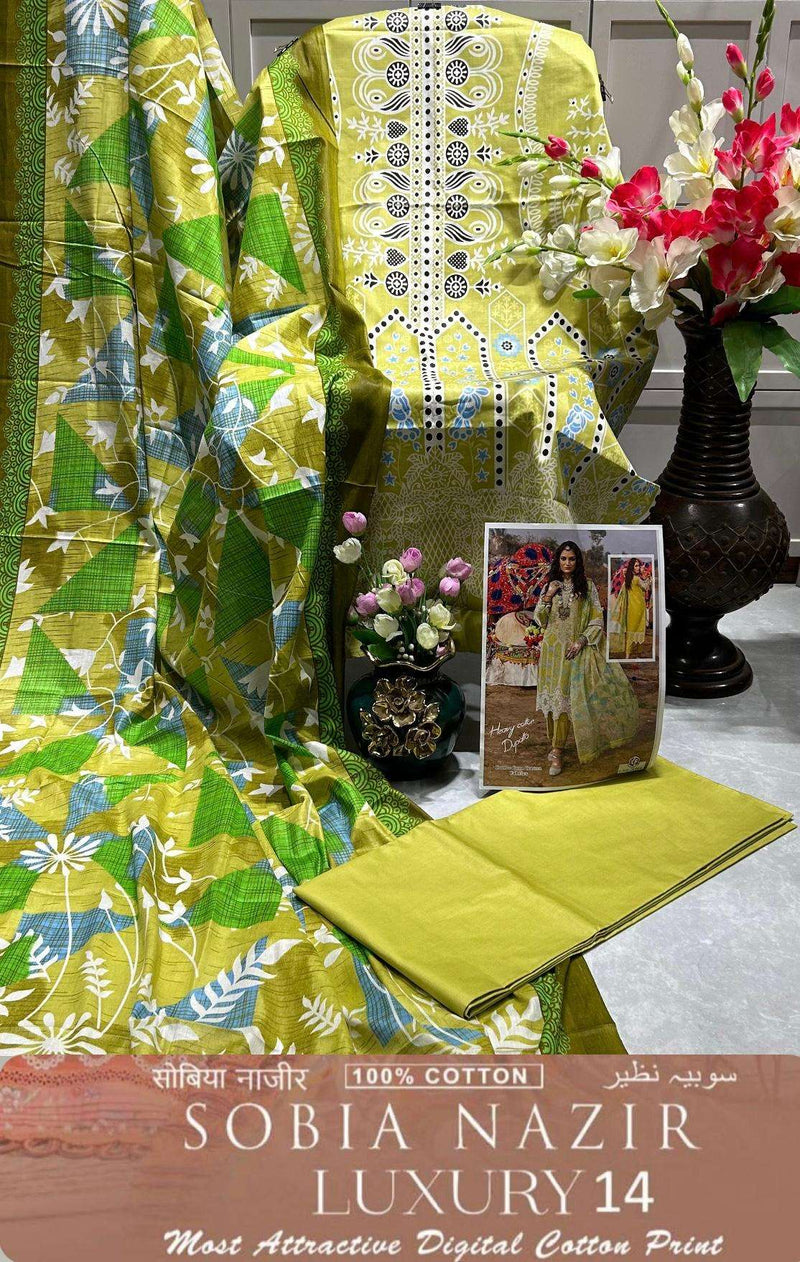 Keval Fab Sobia Nazir Vol 14 Cotton Digital Karachi Printed Salwar Kameez