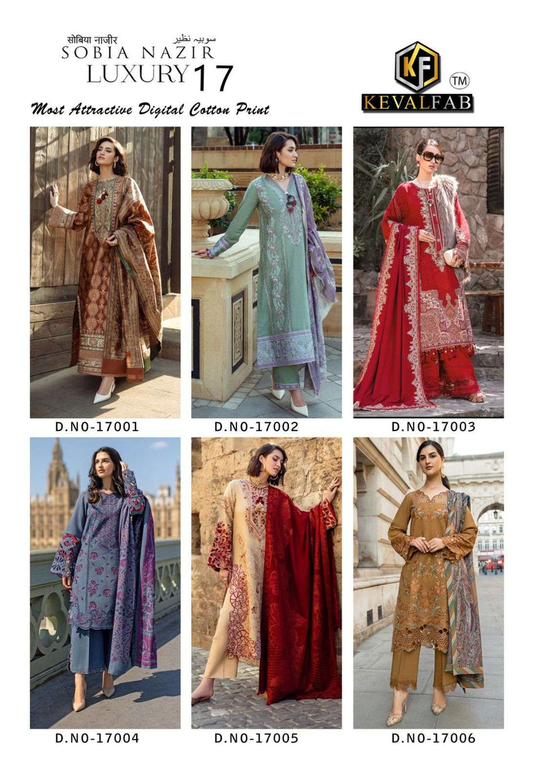 Keval Fab Sobia Nazir Vol 1 Heavy Cotton Printed Salwar Suit