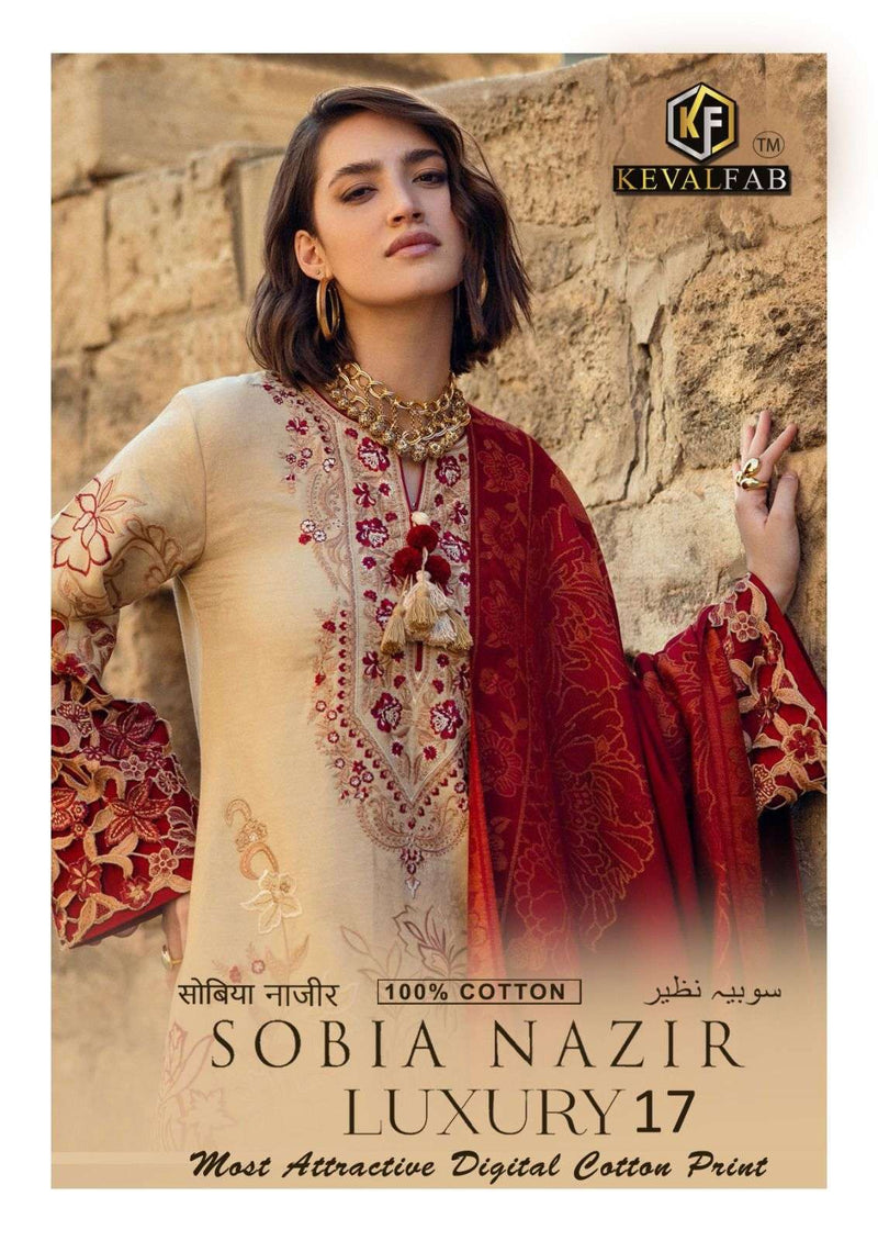 Keval Fab Sobia Nazir Vol 1 Heavy Cotton Printed Salwar Suit