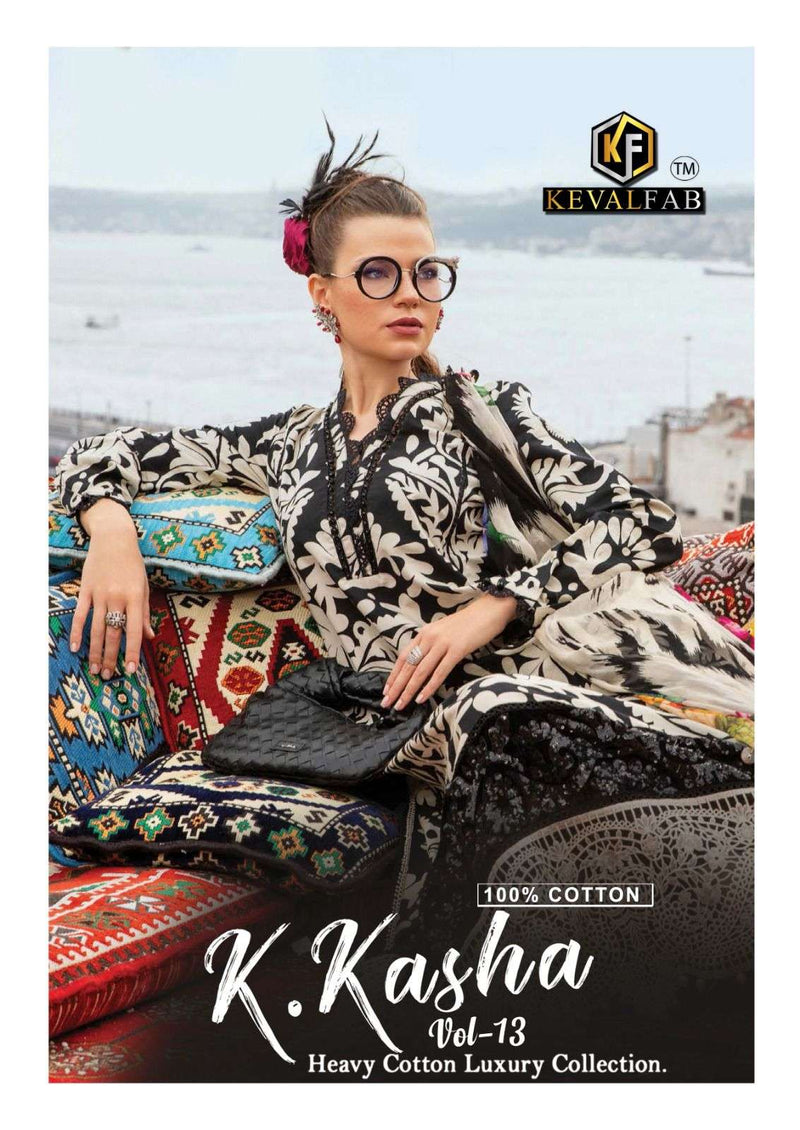 Keval Fab K Kasha Vol 10 Pure Cotton Heavy Printed Salwar Suits