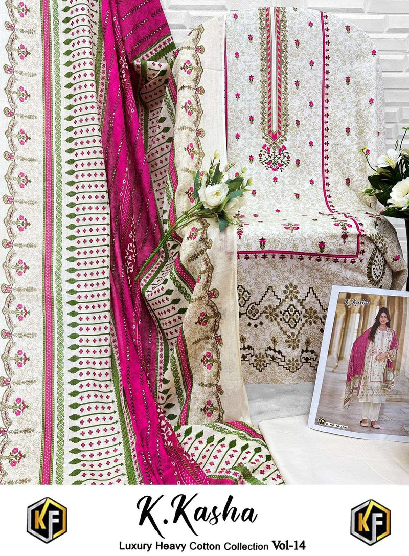 Keval Fab K Kasha Vol 14 Pure Cotton Printed Casual Wear Salwar Suit